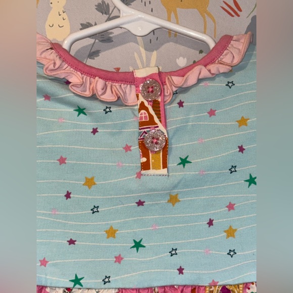 Matilda Jane Gingerbread House Christmas Ruffle Dress Festive and colorful 18 mo - Picture 4 of 16